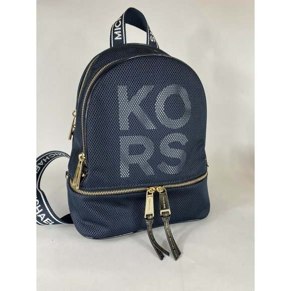 Michael Kors Handbags - Michael Kors Rhea Zip Colorblock Backpack Mesh